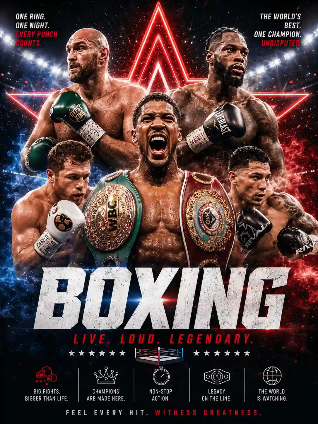 Live sports event poster